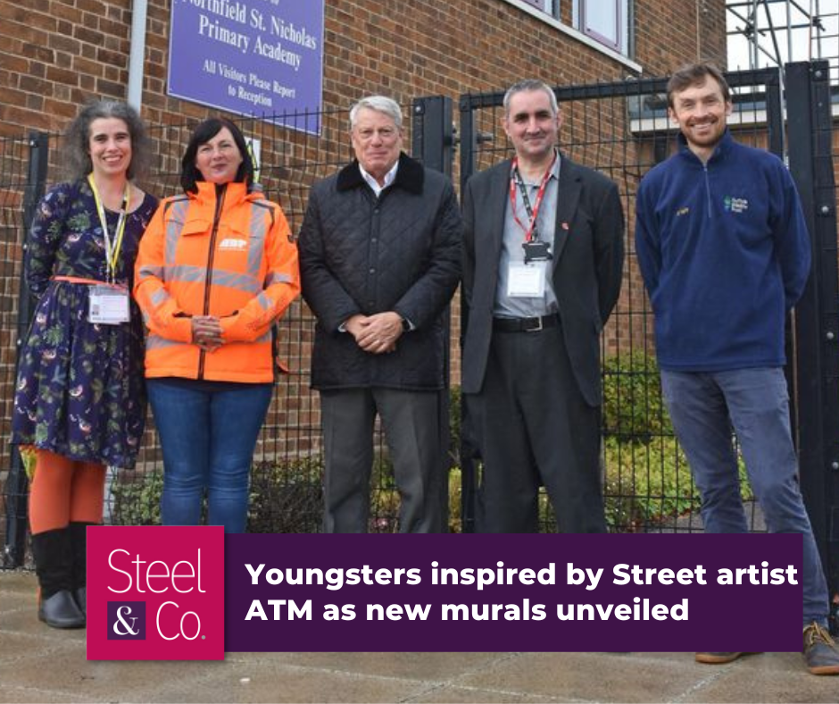 Youngsters inspired by Street artist ATM as new murals unveiled