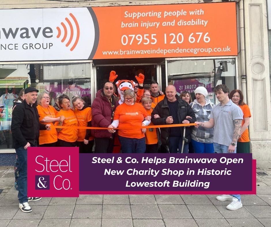 Steel &amp; Co. Helps Brainwave Open New Charity Shop in Historic Lowestoft Building