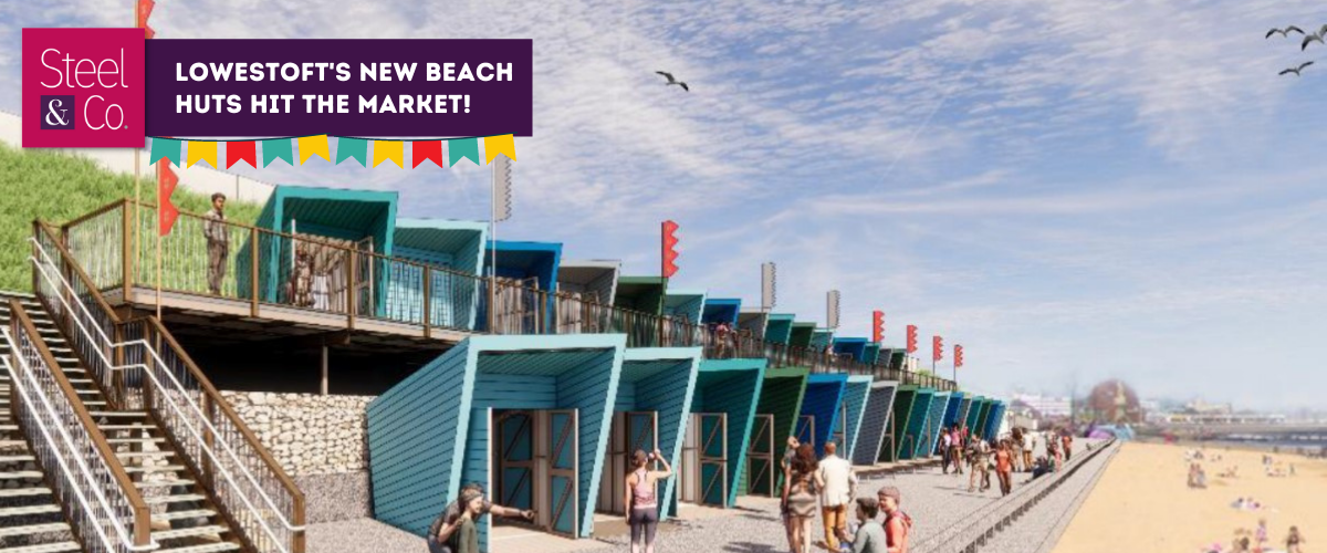 Lowestoft's new beach huts hit the market!